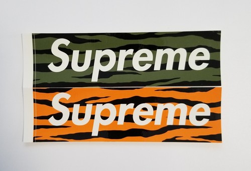 初期物 supreme box logo sticker カーキ　ステッカー 初期物 supreme box logo sticker カーキ ステッカー Supreme