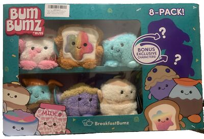 Jazware RBBZ00667 Russ Berrie Bum Bumz - 4.5'' Assorted Childs Plush Value Box, 8