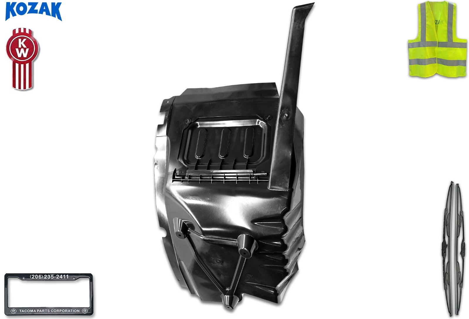 【Ken】BRIEFING C-3 LINER Amazon.com: Parts N Go Fender Liner w/Clips for 2009-2014