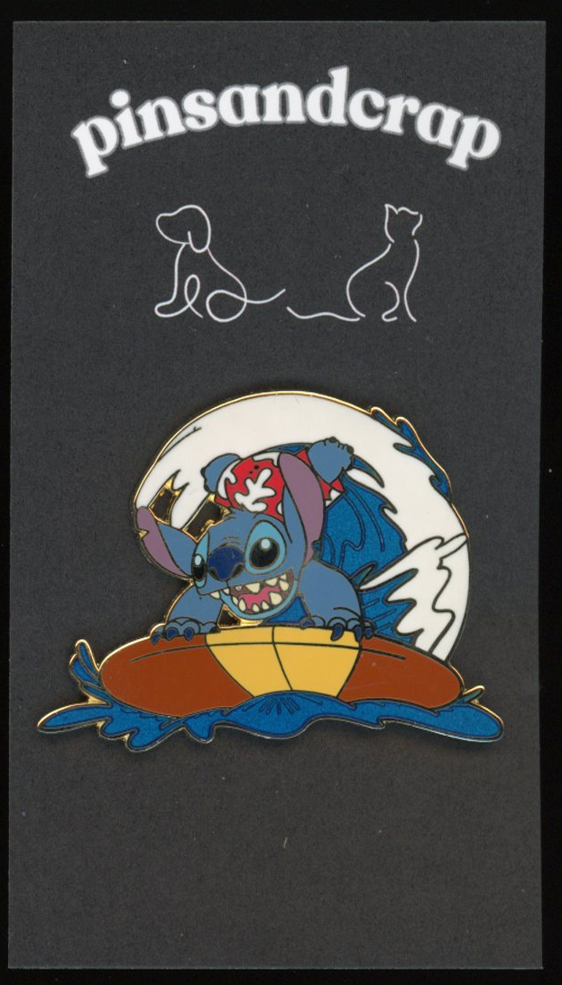 スティッチ ピン　ディズニーモール Disney Japan Mall Exclusive Stitch Sitting On Flowers Pin LE