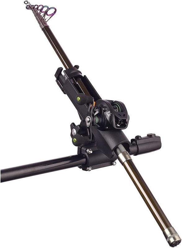 HiUmi Adjustable Black Fishing Rod Holder for Boat Kayak Swivel Side Mount Ki...