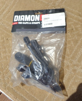 NEW DIAMONDBACK BICYCLE PEDAL TOE CLIPS AND STRAP SET LARGE EXTRA LARGE