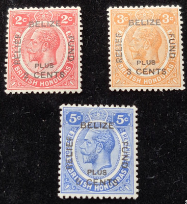 1932 British Honduras BELIZE Wiederaufbau Sturmflut
