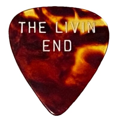 Vintage Guitar Picks-D Andrea 351-Tort-Ad-Lib-THE LIVIN END-Joe Macey pick