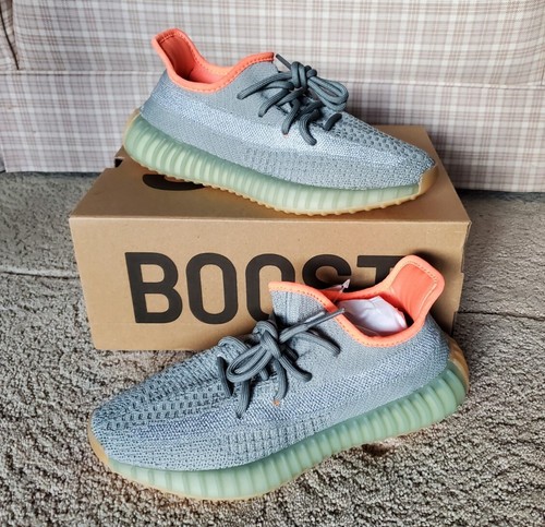 adidas Yeezy Boost 350 V2 Desert Sage Green Orange Gum FX9035 Shoe