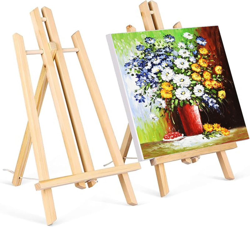 2 Pack Tabletop Art Easel Set, 16" Tall Tabletop Easel, Painting Easels for Kids