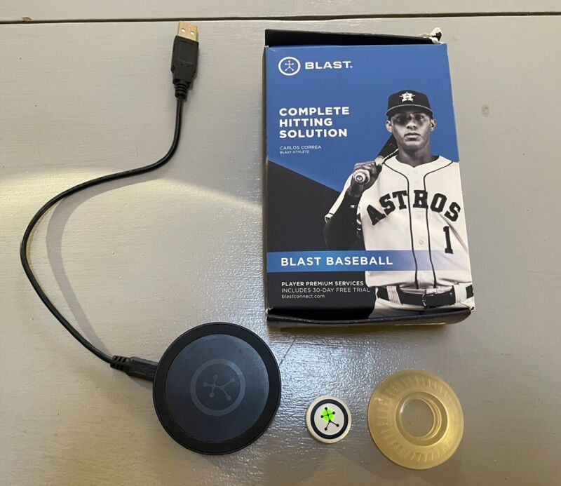 Blast Baseball - Swing Analyzer (Sensor) Bat Wrap Charger Box