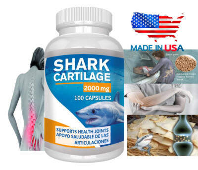 Shark Cartilage 2000mg X/D 100caps Defense System Cartilago joint support USA