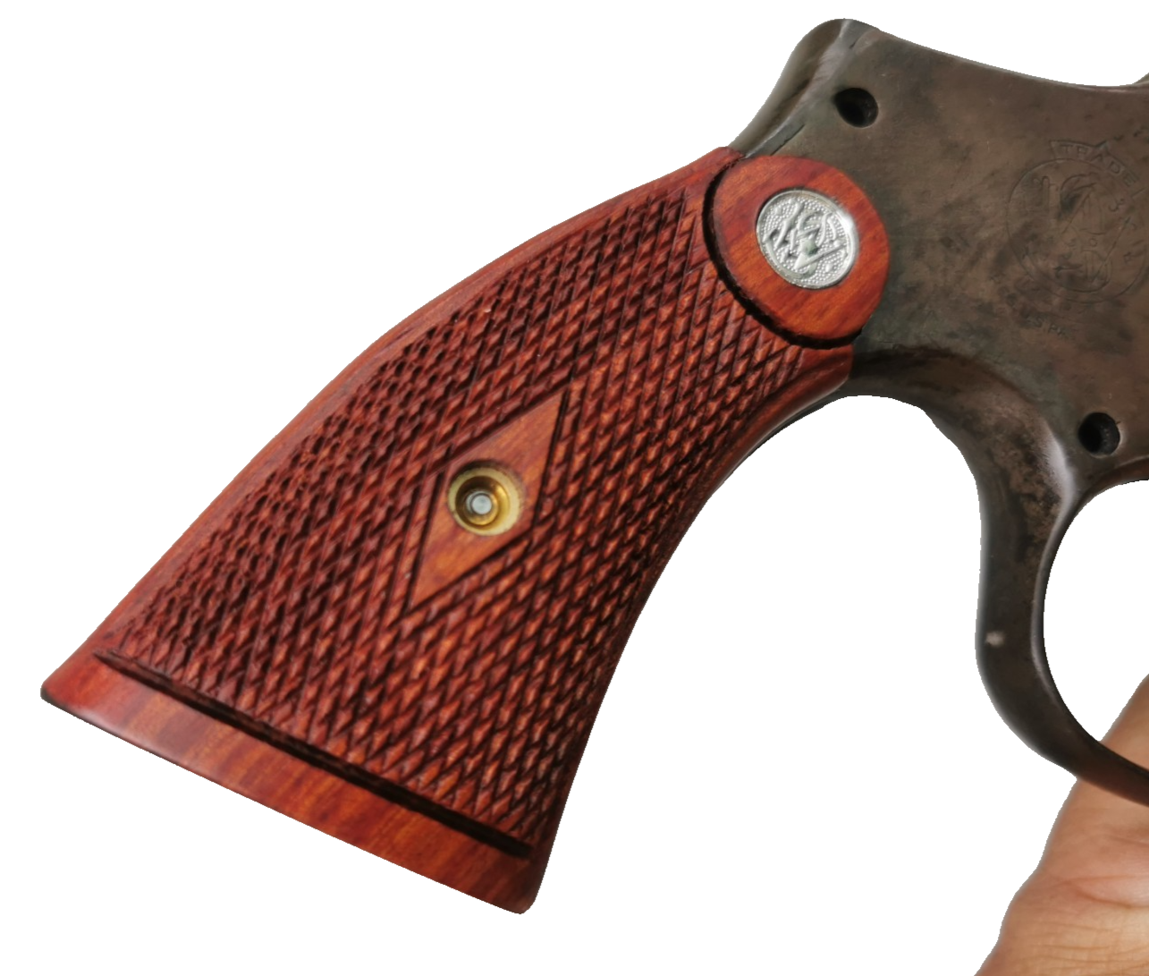 RETRO PRE-WAR GRIPS FOR S&W K, L FRAME SQUARE BUTT DIAMOND