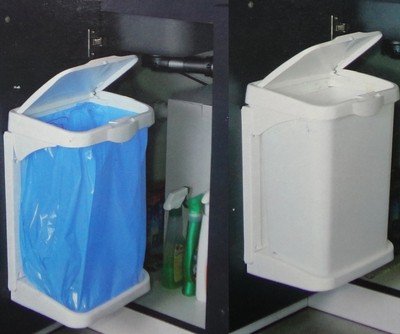 Müllbeutelhalter Doory, anthrazit, Einbauabfallsammler, Küchen Einbau Mülleimer
