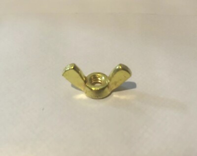 Brass Wing Nuts - Solid Brass #10-24 Gold Nut Gold Wing Nut