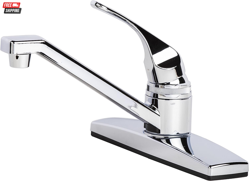 1301CP RV Mobile Home Non-Metallic Swivel Kitchen Sink Faucet Chrome Finish