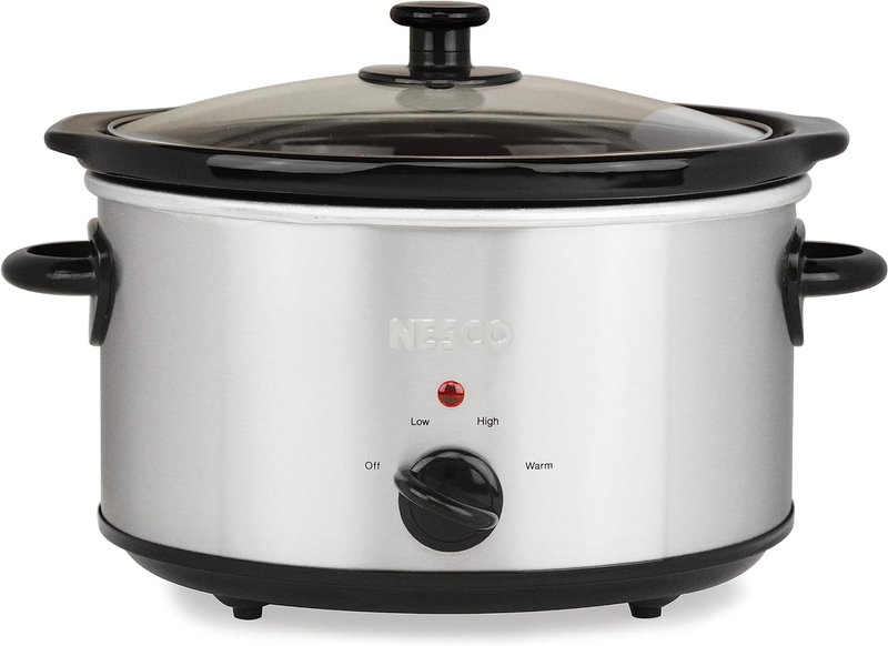 SC-4-25, Slow Cooker, 4 Quart, Silver