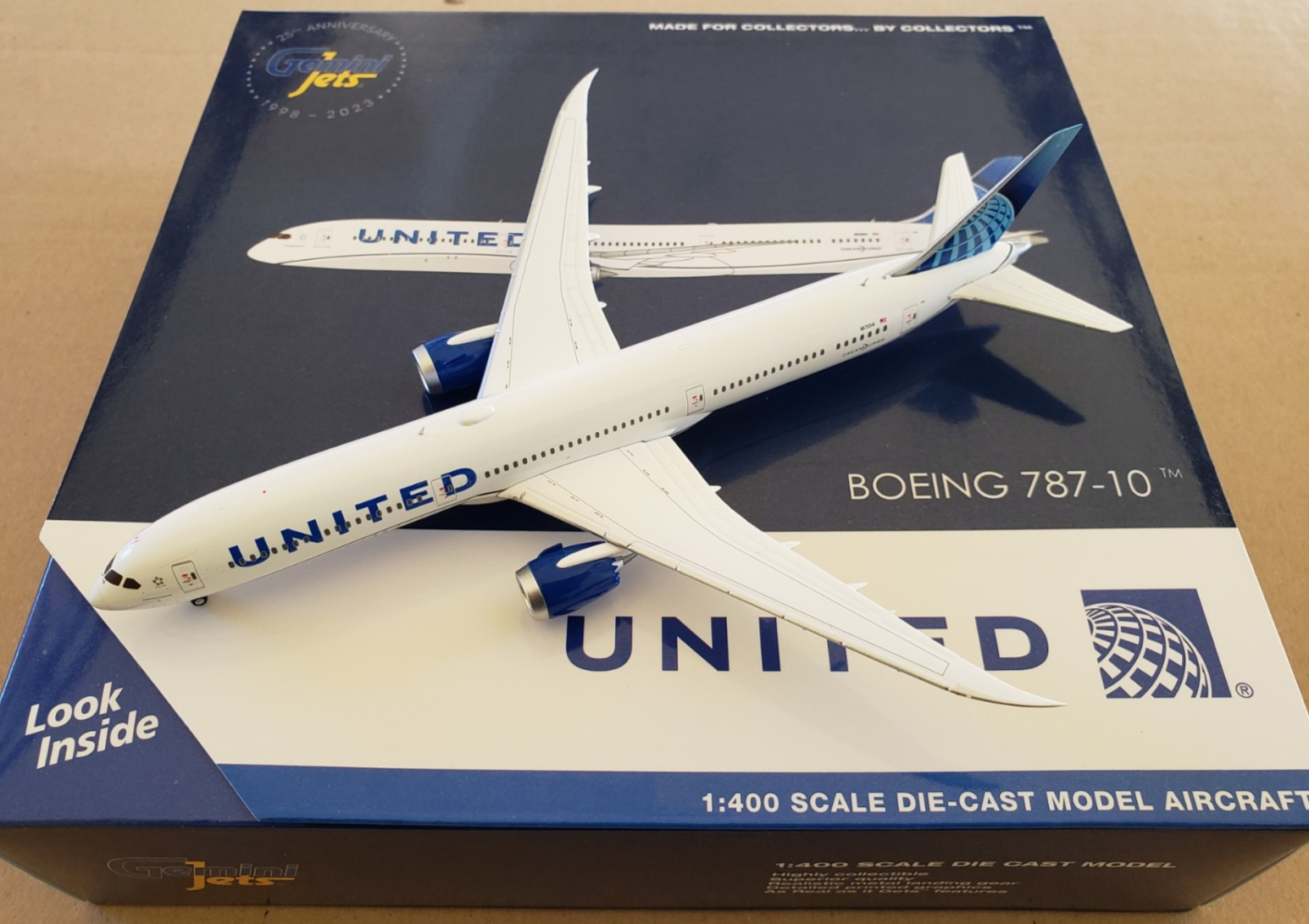 【未使用】Gemini 200 Boeing 787-10 United Gemini 200 1:200 Boeing 787-10 (Flaps Down): United Airlines