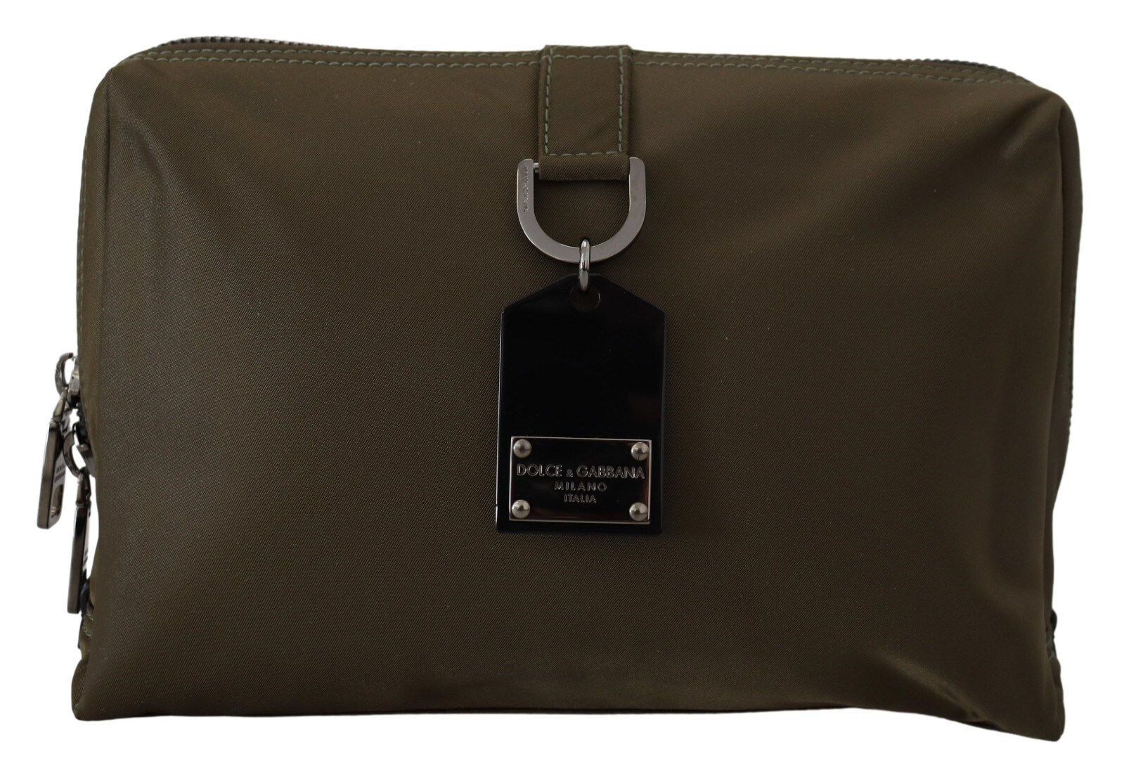 Calfskin crossbody bag with raised logo in Black for Men