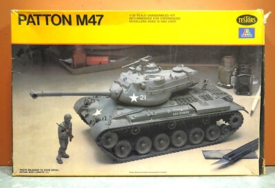 1/35 TESTORS ITALERI PATTON M47 MODEL KIT # 802