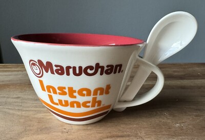 Maruchan Instant Lunch Orange & White Ramen Noodle Mug Designed by Mad Engine