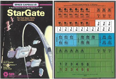 SPI Games 1979 StarGate Final Space Battle Space Capsule #2 UNPUNCHED Complete