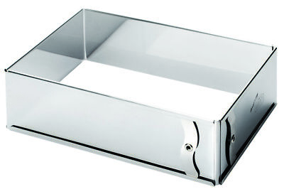Lares Backrahmen Klemmung eckig 7,5 cm verstellbar Backrand Tortenring Edelstahl
