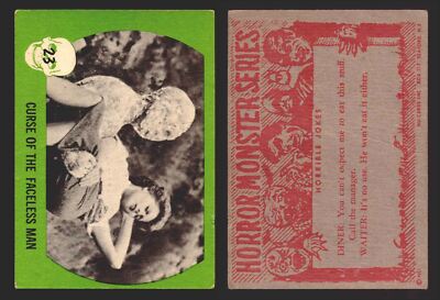 1961 Horror Monsters Series 1 Green Trading Card You Pick Singles #1-66 NuCard