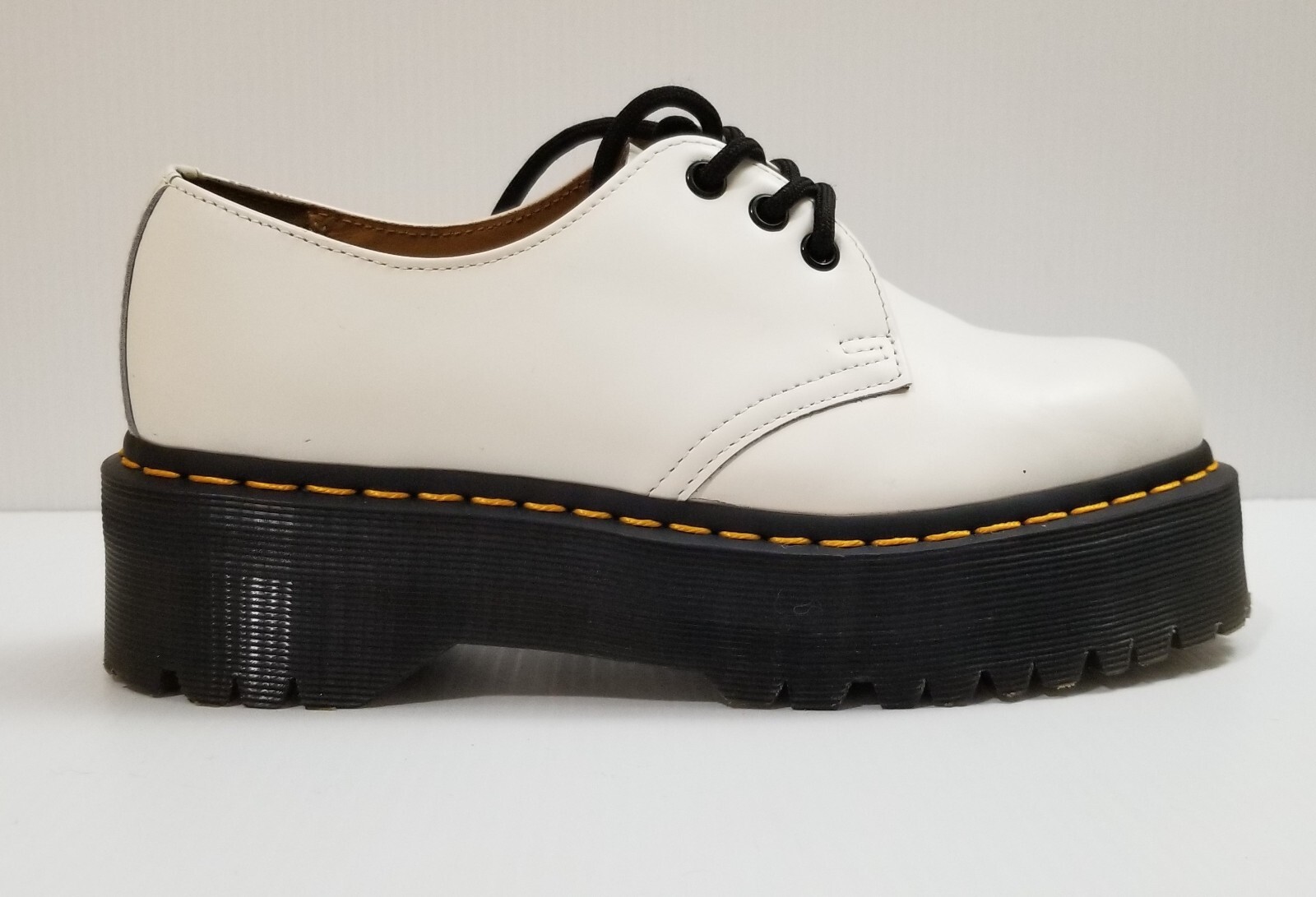 Dr. Martens 1461 Quadエナメルレオパードエンボス 27cm 1461 QUAD LEOPARD EMBOSS PATENT PLATFORM SHOES – Posers