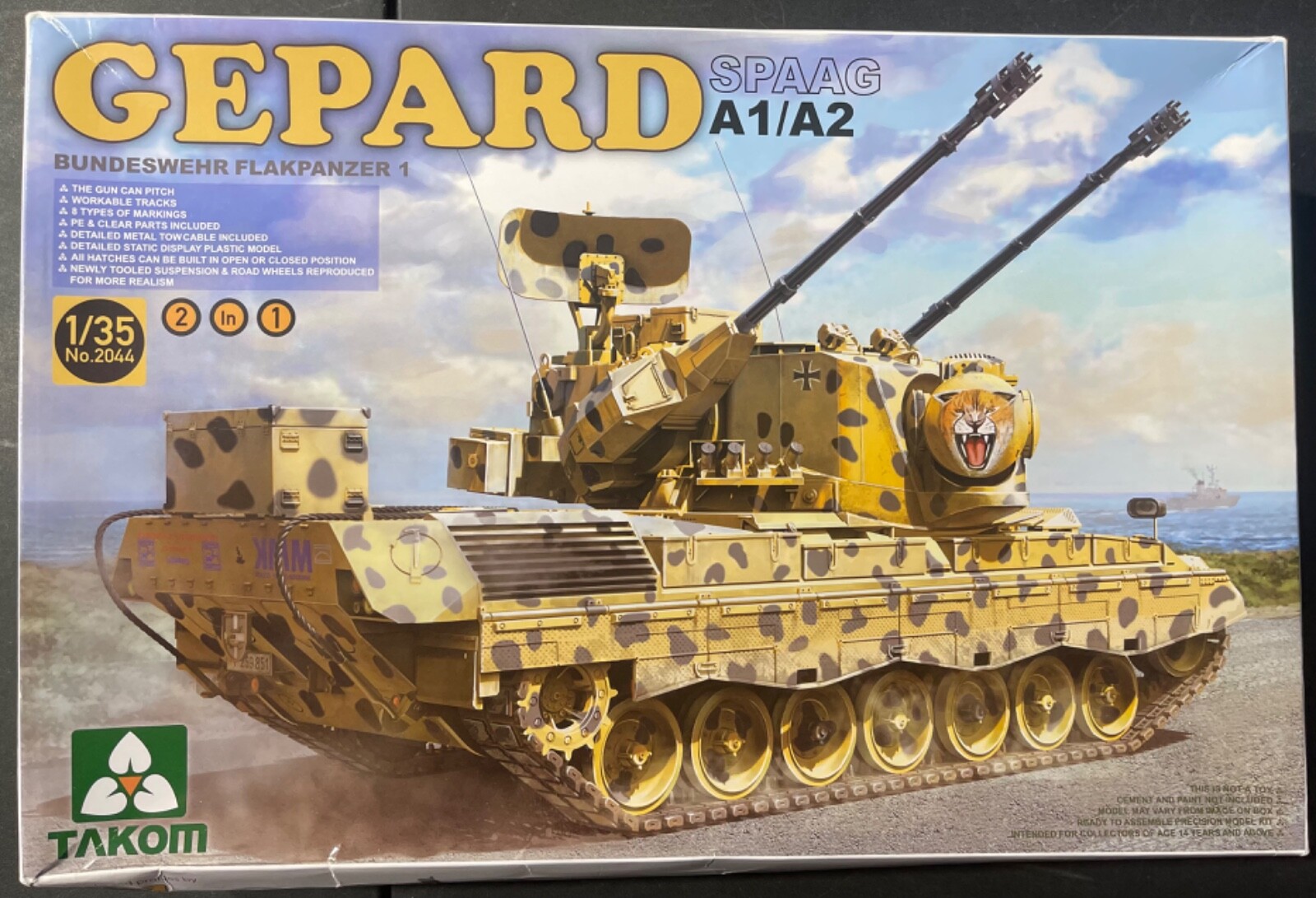 みんと Takom Gepard SPAGG A1/A2 2044 1/35 NIB Model Kit 'Sullys
