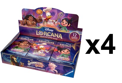 Disney Lorcana: Shimmering Skies SEALED CASE 4x Booster Box