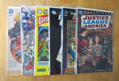 Lot of *6* DC GNs/TPBs: REALWORLDS/JLA ZERO HOUR SUPERBOY/LEGION GREEN ARROW ++!