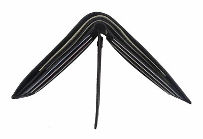 Mens Genuine Leather Black Flap Credit Card ID Holder Slim Bifold Wallet