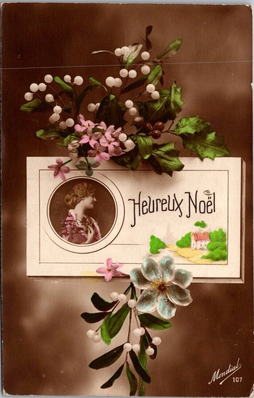 *61016 Cpa Fantaisie - Joyeux NoÃ«L - Carte GaufrÃ©E