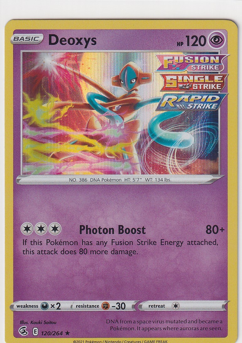 dream shop 　ポケモンカード Pokemon TCG - Fusion Strike - Deoxys 120/264 - Holo - Z2019