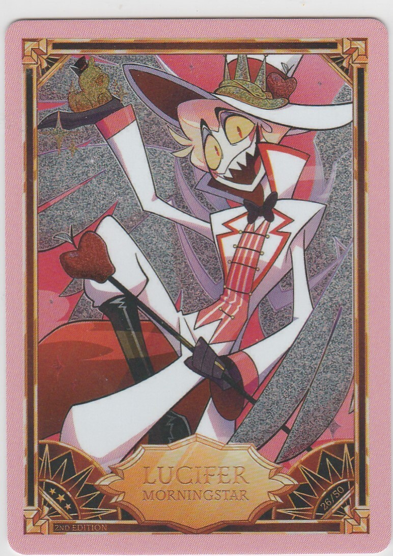 【2nd】Hazbinhotel Lucifer Foil Hazbin Hotel Trading Card - Lucifer Morningstar 26/50 - 2nd