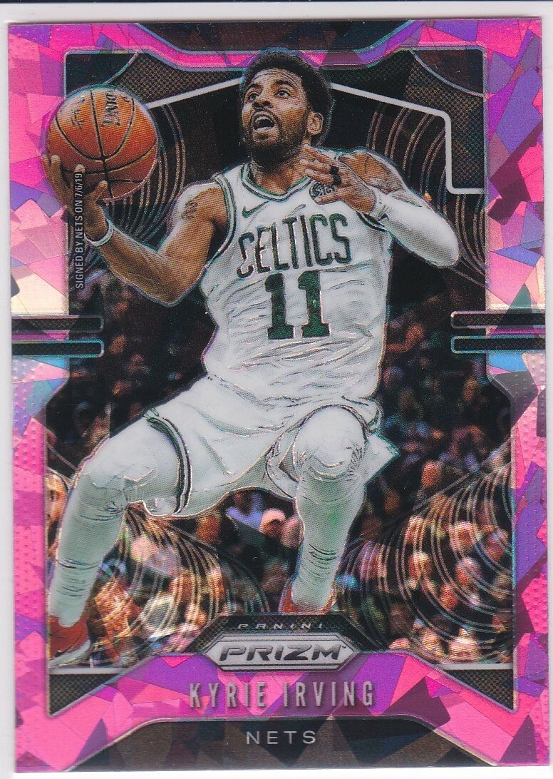 KYRIE IRVING RARE PINK ICE PRIZMS Basketball Card BROOKLYN