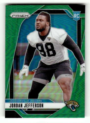 2024 Panini Prizm Green Prizm #358 Jordan Jefferson RC 2024 Panini Prizm Green Prizm #358 Jordan Jefferson RC