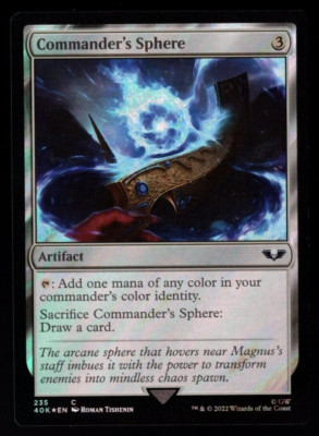 Commander's Sphere 235 Common Surge Foil Warhammer 40K MTG NM