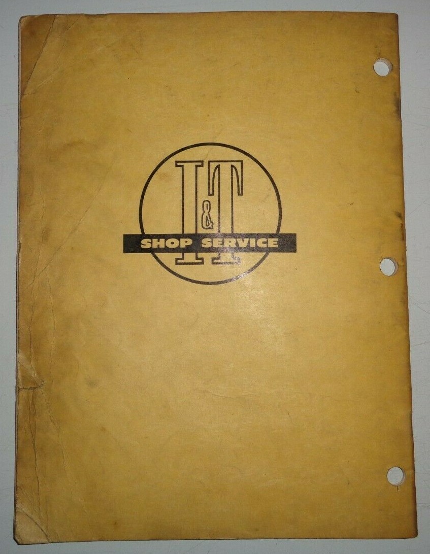 IH International B-275 B-414 3414 Tractor I&T Service Shop Repair Manual IH-24