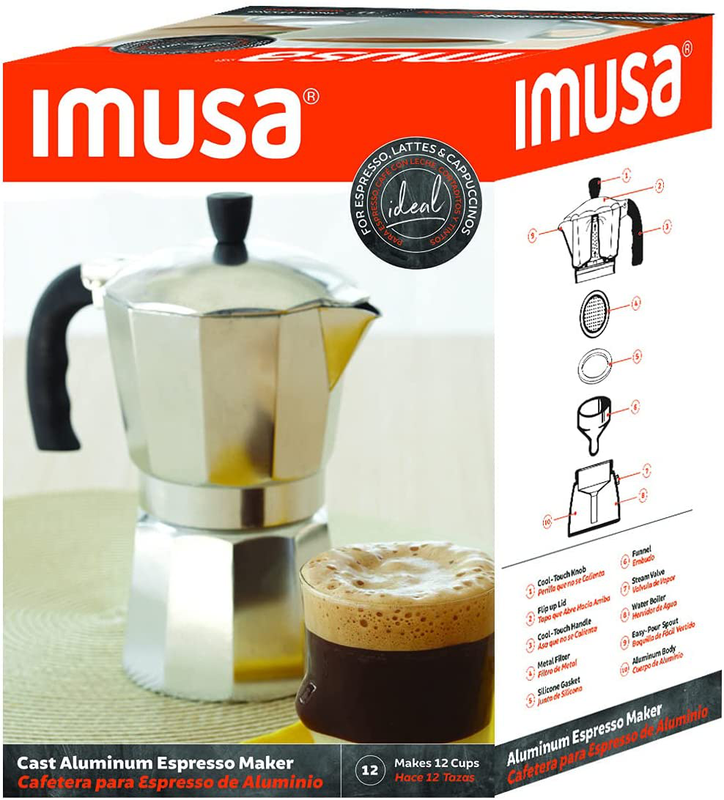 Stove Top Espresso Coffee Maker Pot Stainless Steel Aluminum Moka Drink