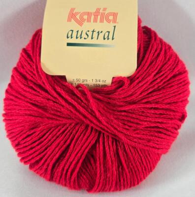 Katia Yarn Austral 50% Wool 50% Acrylic 153y 50g  1.75oz