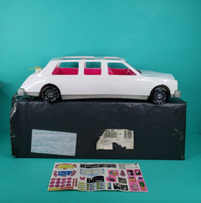 NEW OLD STOCK Vintage White Plastic Barbie Stretch Limousine