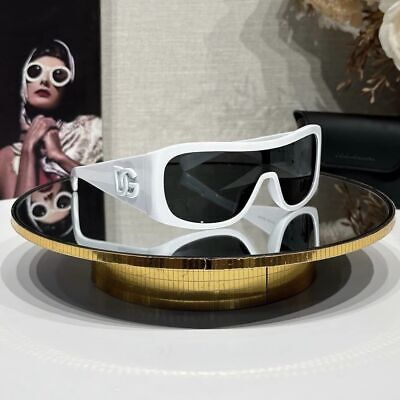 Pre-owned Dolce & Gabbana Dg4454-331287 130 White Sunglasses