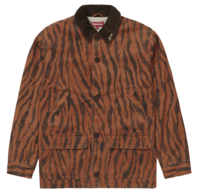 約64cmSupreme Barn Coat Tiger Stripe Lサイズ