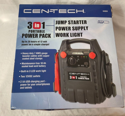 Cen-Tech 3 in 1 Portable Power Pack Model: 62306