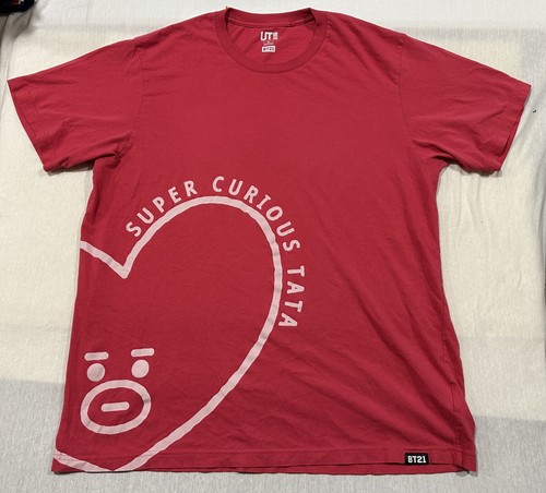 BT21 x Uniqlo UT Mens S/S SUPER CURIOUS TATA Graphic Logo T