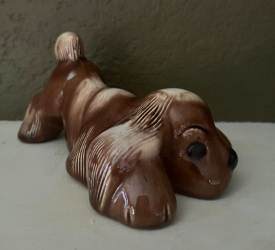 VINTAGE LICHTEN WARE CHICAGO - ''IMPY'' PUPPY DOG FIGURINE  - 1940s