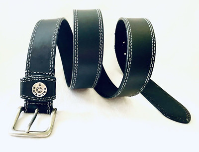 Browning BLACK Leather Slug Belt Men's Size 44 Rugged