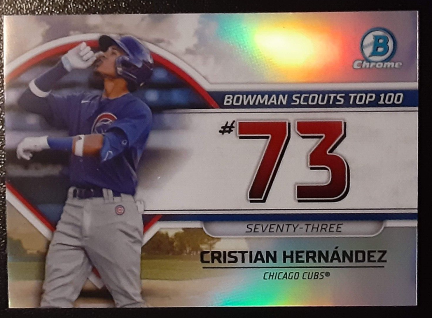 2023 Bowman Chrome Scouts Top 100 73 #BTP-73 - Cristian