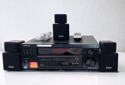 Pioneer VSX D814K Receiver W/Bundle Remote-3 Speakers Original Box Perfect Cond-