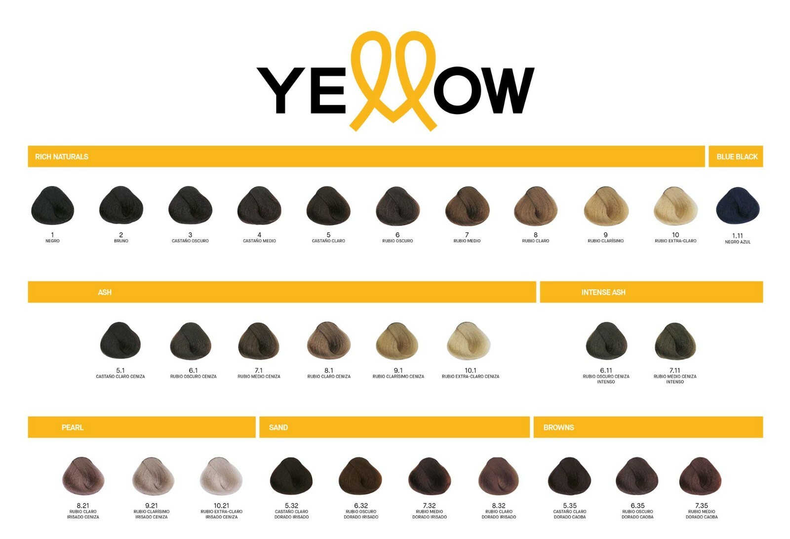 Yellow Alfaparf Milano  Permanent Hair Color Cream - 100 ml