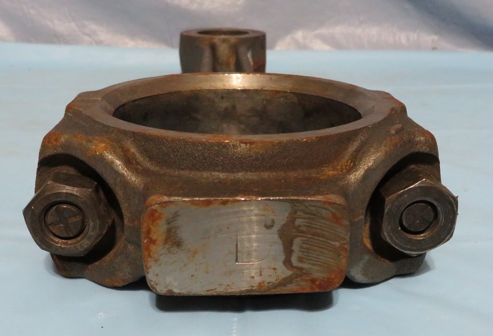 Vintage Industrial Machine Age Steel LG CONNECTING ROD Steampunk Art Lamp Part