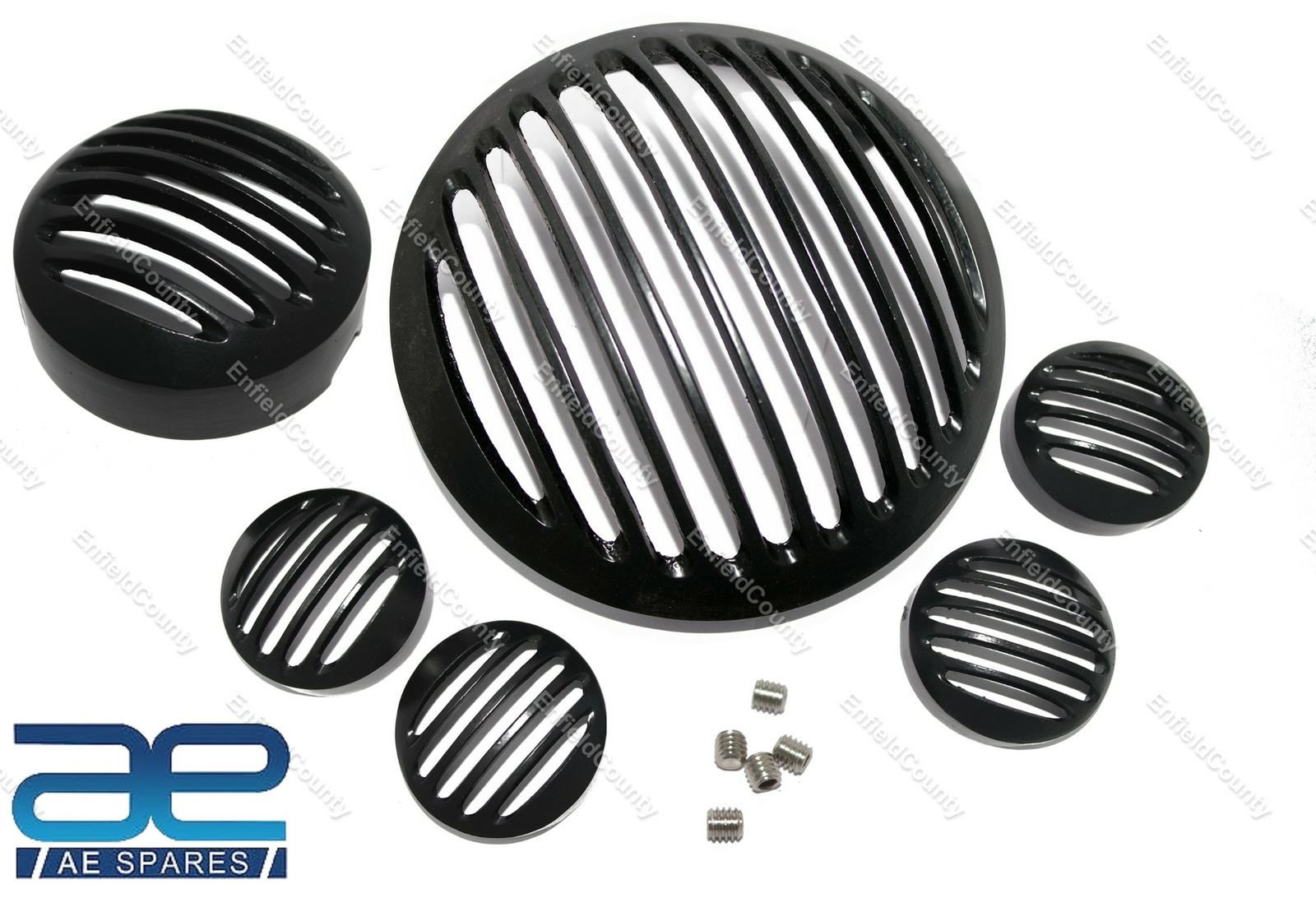 Headlight Indicators & Tail Light Grill Set For Royal Enfield Meteor 350cc